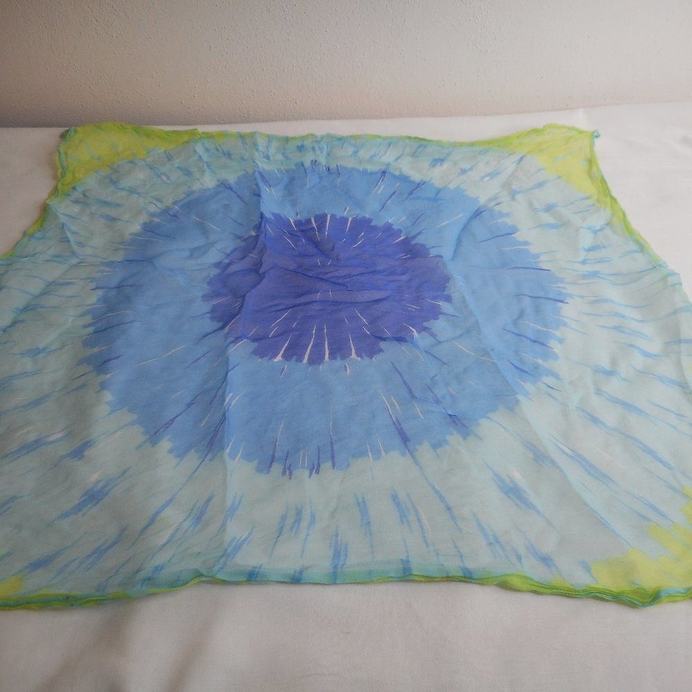 Burmel hand rolled1960s tie dye design scarf
